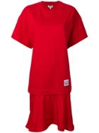 Kenzo Dropped Waist Dress - Red