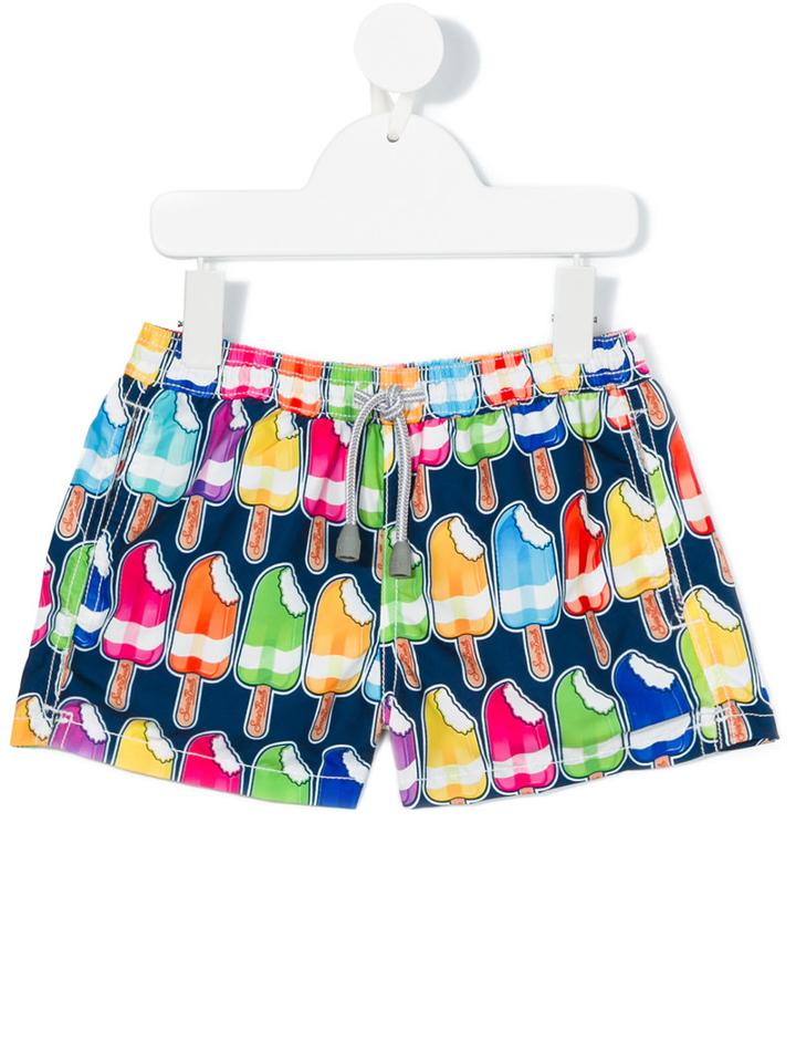 Mc2 Saint Barth Kids - Ice (white) Lolly Print Shorts - Kids - Polyamide/polyester/spandex/elastane - 10 Yrs, Boy's