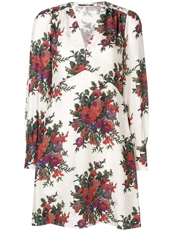 Mcq Alexander Mcqueen Vintage Floral Mini Dress - White