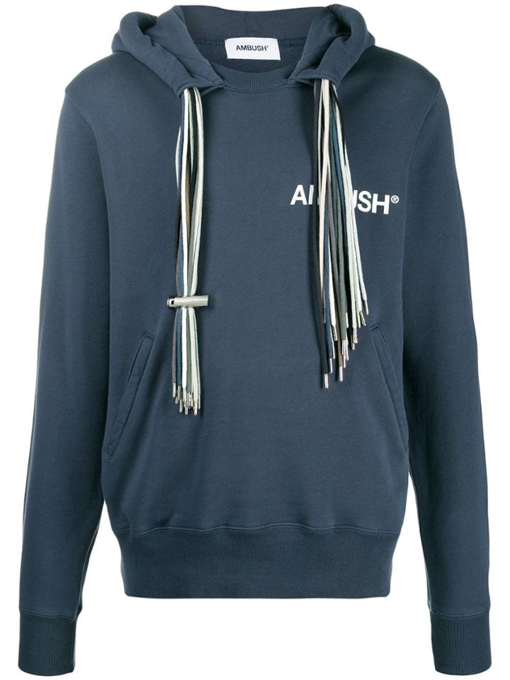 Ambush Multiple Drawstring Hoodie - Blue