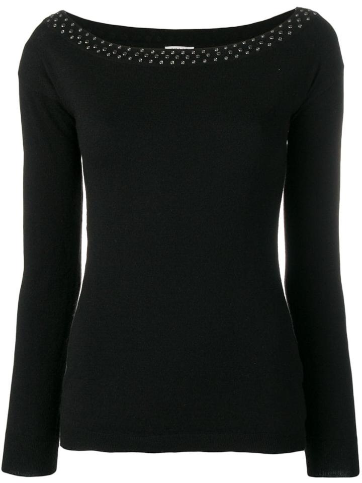Liu Jo Long Sleeved Stretch Top - Black