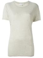 Iro Distressed T-shirt, Women's, Size: Xs, Nude/neutrals, Linen/flax