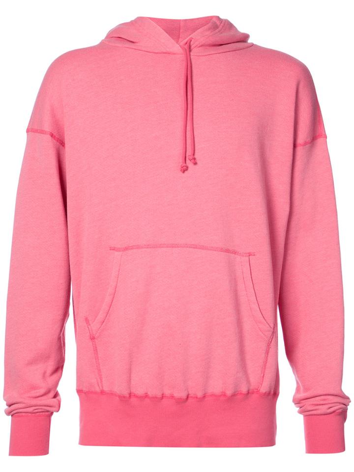 John Elliott Long Sleeved Hoodie - Pink & Purple