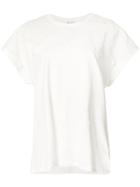 Saint Laurent Short-sleeved T-shirt, Women's, Size: Small, White, Cotton