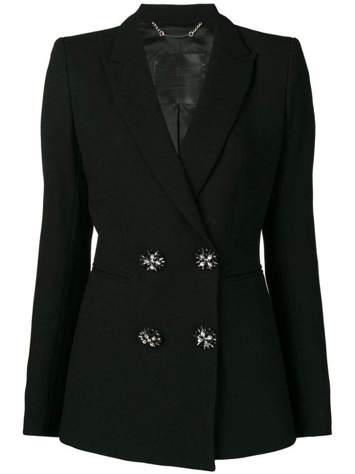 Philipp Plein Double Breasted Blazer - Black