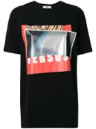 Versus - Printed T-shirt - Women - Cotton/spandex/elastane - L, Black, Cotton/spandex/elastane