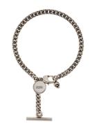 Alexander Mcqueen Logo Charm Bracelet - Silver