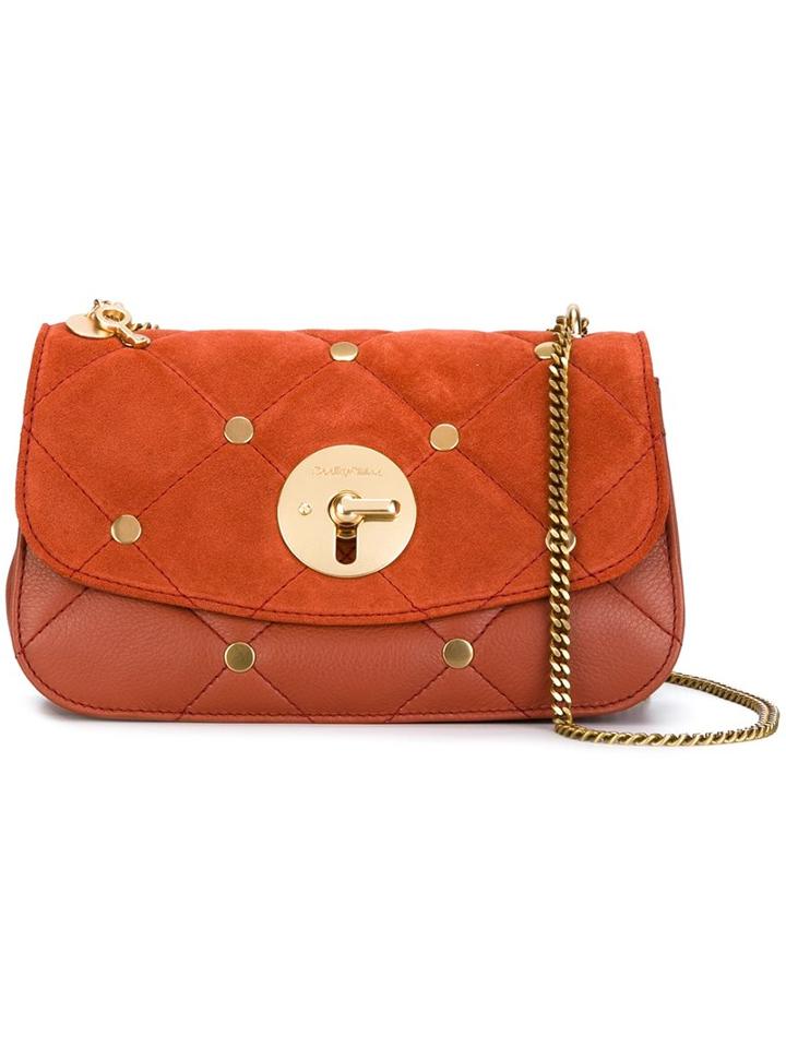 See By Chloé 'lois' Shoulder Bag, Women's, Yellow/orange, Calf Leather/cotton