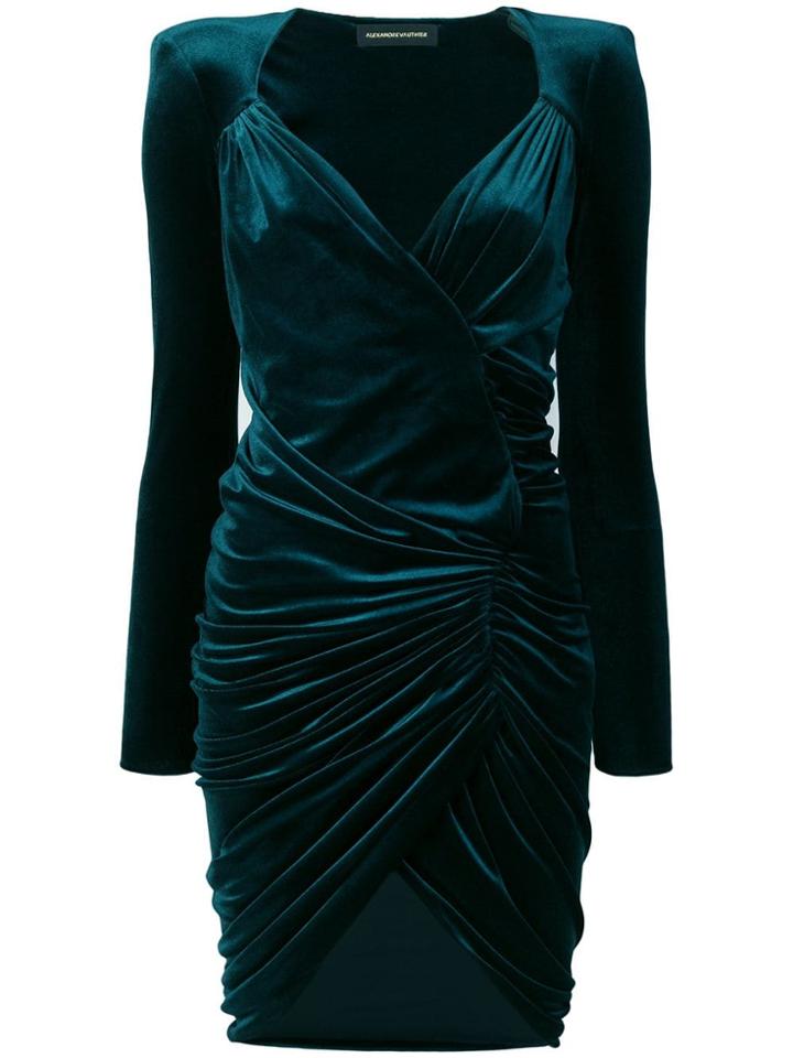 Alexandre Vauthier Ruched Short Dress - Green