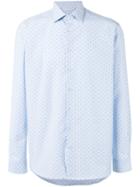 Etro - Fine Print Shirt - Men - Cotton - 41, Blue, Cotton