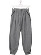 Baby Dior Teen Striped Trousers - Grey