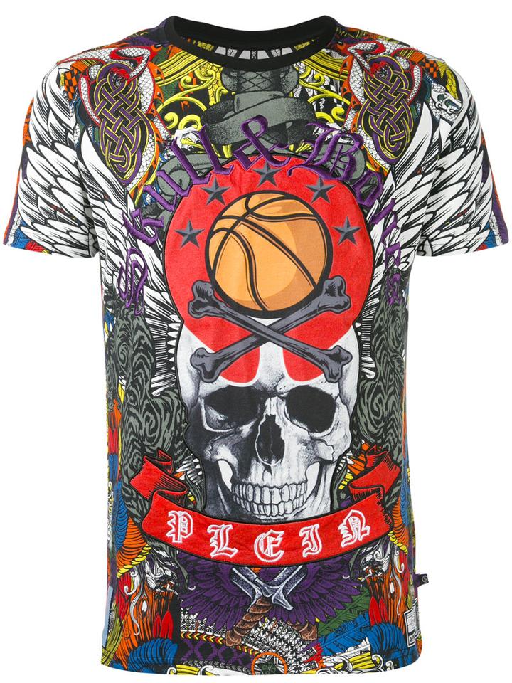 Philipp Plein - T-shirt - Men - Cotton - L, Blue, Cotton