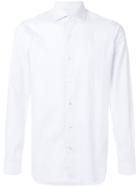 Barba Slim Fit Button Shirt - White
