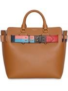 Burberry The Medium Leather Colour Block Detail Belt Bag - Brown