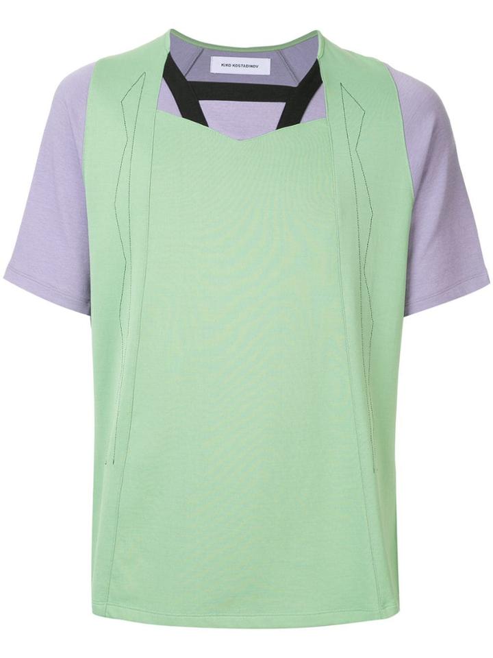 Kiko Kostadinov Contrasting Layered T-shirt - Green