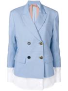 Nº21 Jacket With Blouse Details - Blue