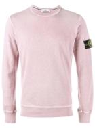 Stone Island Classic Sweatshirt, Men's, Size: Medium, Pink/purple, Cotton