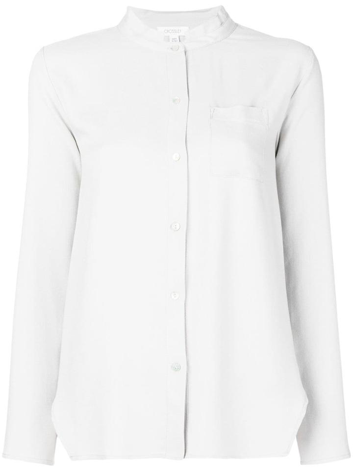 Crossley Udex Mandarin Collar Shirt - Grey