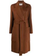 Acne Studios Belted Midi Coat - Brown