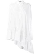 Palmer / Harding Long Asymmetric Shirt, Women's, Size: 4, White, Cotton/spandex/elastane