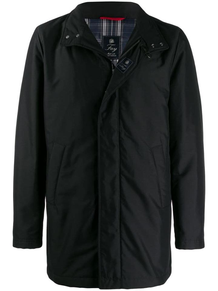 Fay Zipped Wind Breaker Jacket - Black