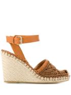 Valentino Valentino Garavani Wedge Espadrilles - Brown
