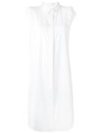 Lutz Huelle Plain Shirt Dress, Women's, Size: 38, White, Cotton