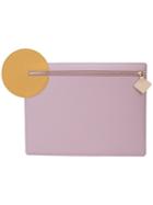 Roksanda Contrast Circle-detail Clutch - Pink