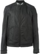 Belstaff Coated Zipped Jacket, Men's, Size: 54, Black, Cotton/spandex/elastane