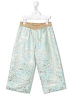 Quis Quis Baroque Palazzo Pants, Girl's, Size: 6 Yrs, Blue