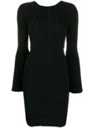 Antonino Valenti Fluted Sleeve Dress - Black