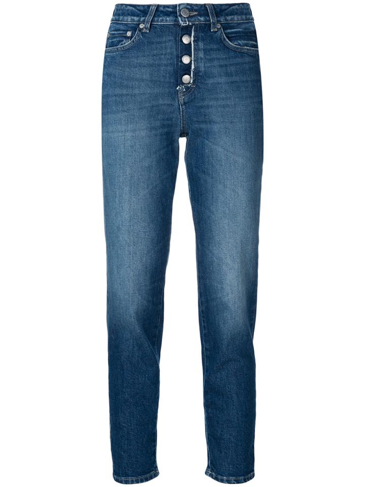 Closed High Rise Buttoned Jeans - Blue