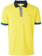 Sun 68 Logo Embroidered Polo Shirt, Men's, Size: Xxl, Yellow/orange, Cotton/spandex/elastane