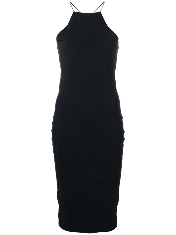 T By Alexander Wang Spaghetti Strap Dress - Black