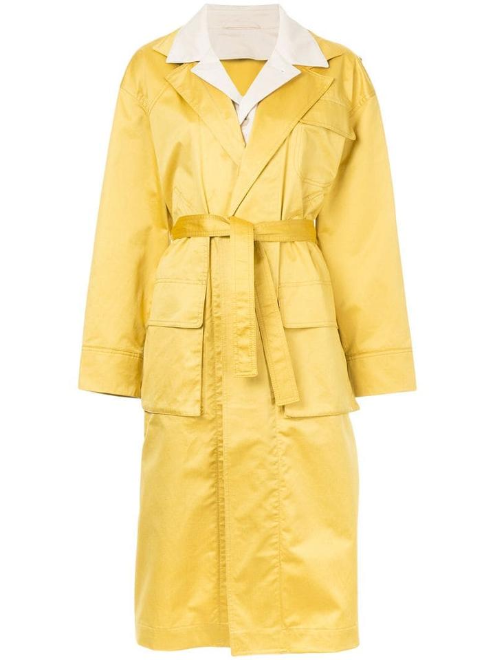 Nehera Cay Garbadine Coat - Yellow