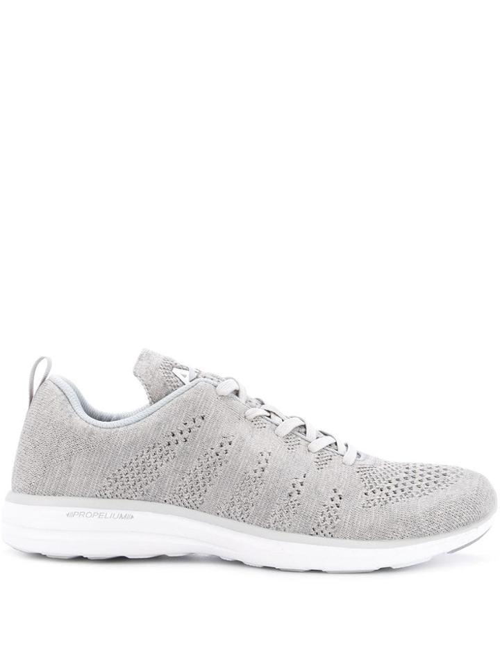 Athletic Propulsion Labs Perforated Lace-up Sneakers - Black