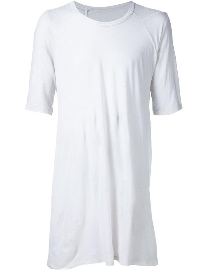 Long Line T-shirt, Men's, Size: Medium, White, Cotton, Boris Bidjan Saberi