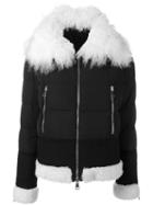 Moncler 'kikilia' Jacket, Women's, Size: 2, Black, Feather Down/sheep Skin/shearling/polyamide/lamb Fur
