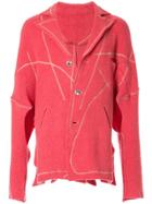 Sulvam Destroyed Oversized Jacket - Pink