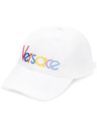 Versace Embroidered Logo Baseball Cap - White