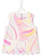 Emilio Pucci Junior Teen Abstract Print Top - Pink