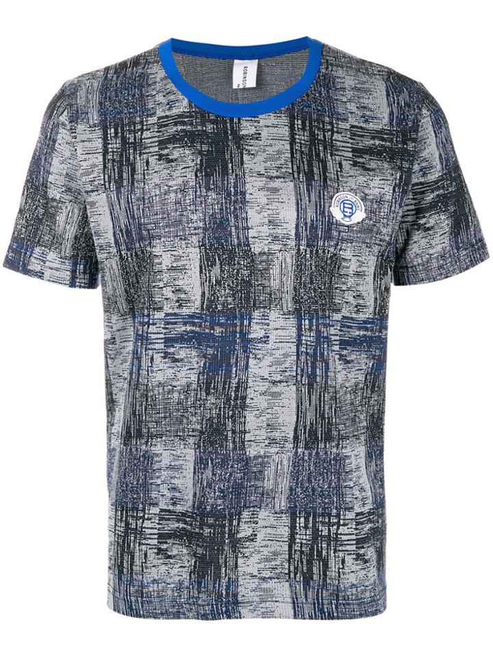 Robinson Les Bains Logo Patch T-shirt - Blue