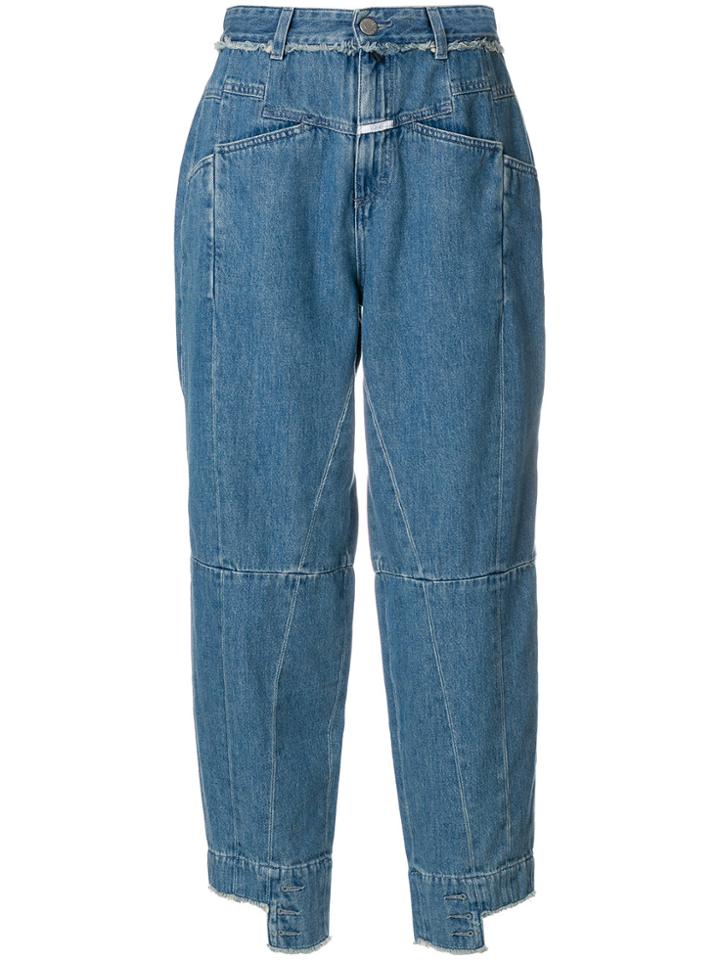 Closed High Waisted Panelled Jeans - Blue