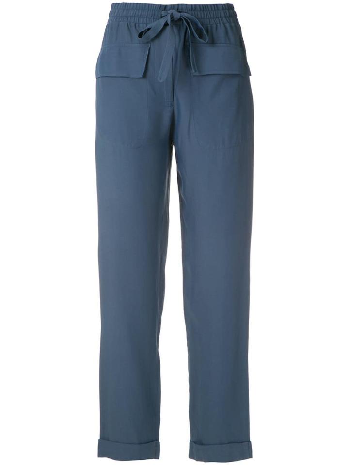 Egrey Drawstring Trousers - Blue