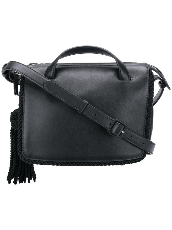 Marco De Vincenzo Hanging Tassel Shoulder Bag - Black
