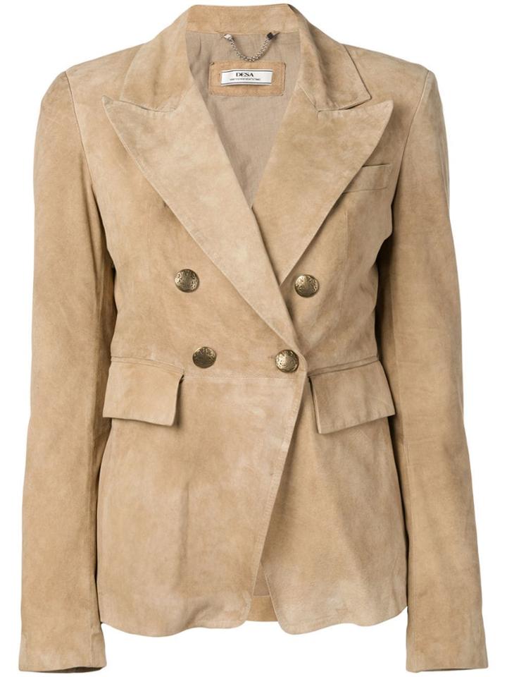Desa Collection Double Breasted Blazer - Neutrals