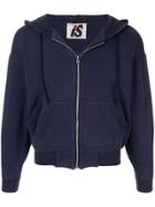 Issey Miyake Pre-owned 1980's Sports Line Quilted Logo Zipped Hoodie -