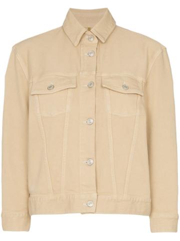 Jeanerica Boxy Stretch-denim Jacket - Neutrals