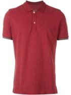 Fay Embroidered Logo Polo Shirt, Men's, Size: Xl, Red, Cotton/spandex/elastane