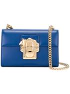 Dolce & Gabbana Lucia Shoulder Bag, Women's, Blue, Calf Leather